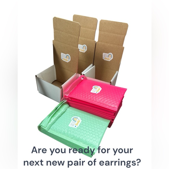 Gold Stainless Steel Snail Stud Earrings - Picture 4 of 4